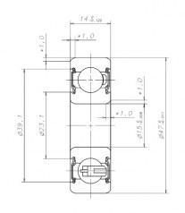Подшипник Генераторные подшипники Подшипник B15-86AT1XDDG3 W-G01 по выгодным ценам Железногорск